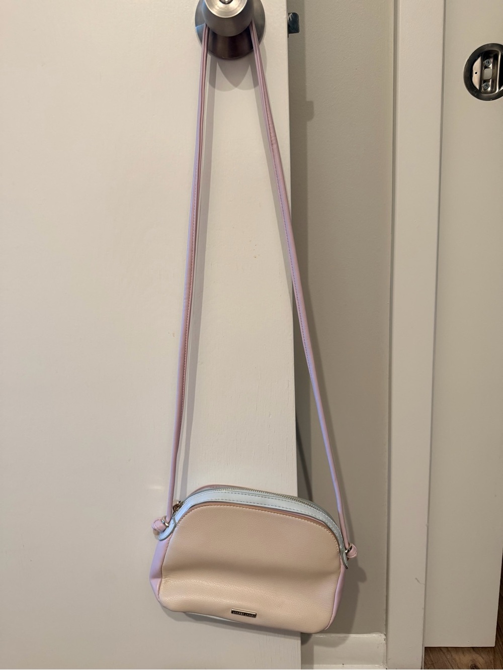 Draper James Pale Pink and Cream Crossbody Bag